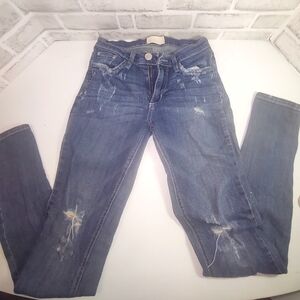 26R Distressed Denim Jeans